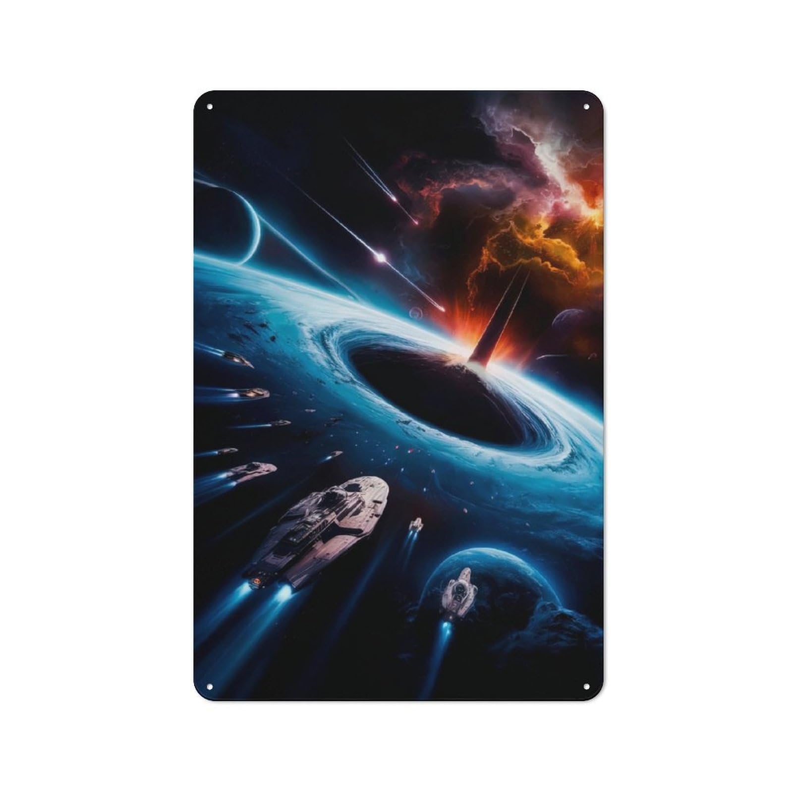Tin Wall Plaque 30x20cm with Great Attractor for Hobby Room Or Studio, for Updating Hobby Room And Studio after Moving
