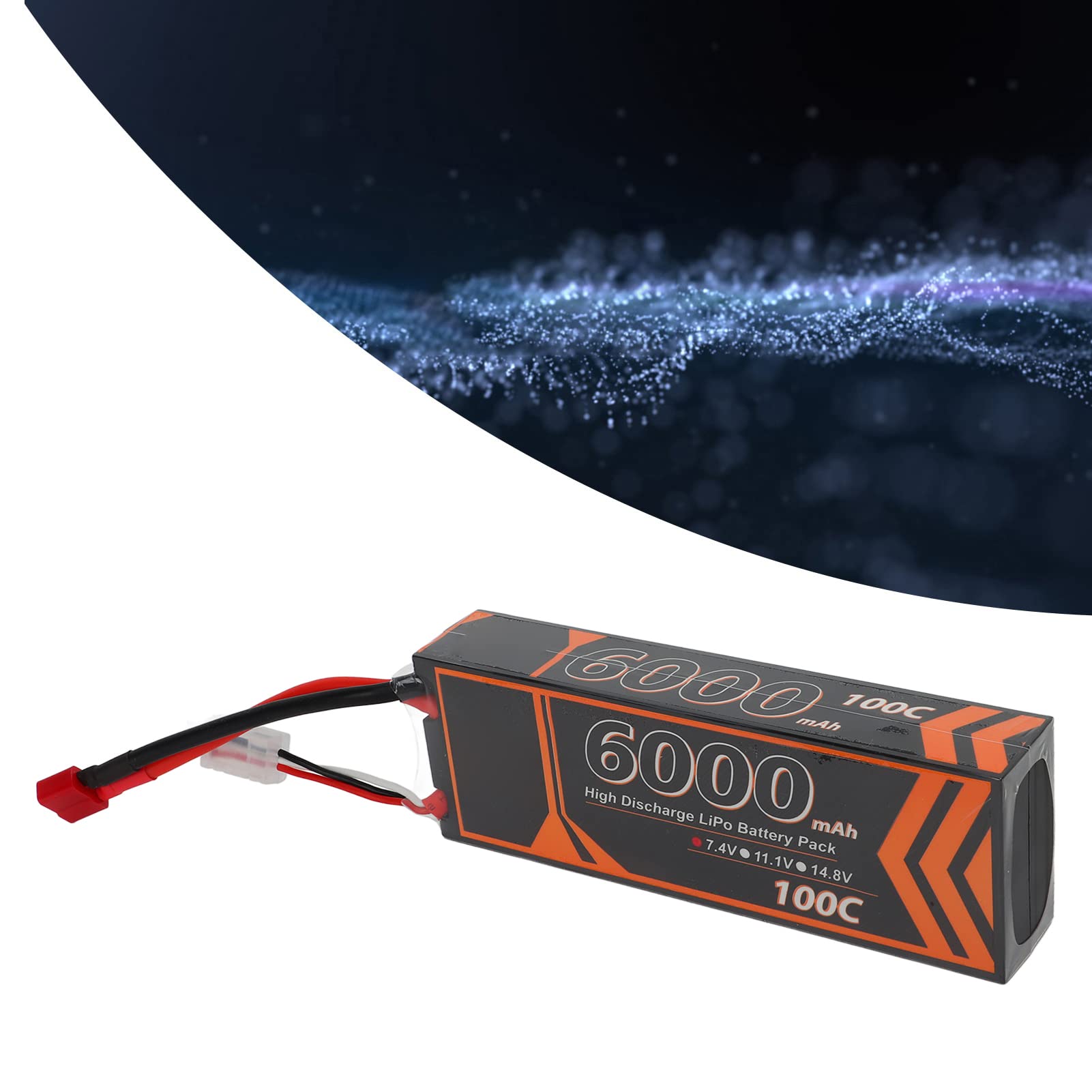 6000 -MAH ALTA PRESTAZIONI ALTA FORMAZIONE 100C CARTE 7,4 V 2S T FORMA TACCHIO RC RC Lipo Potenza della Batteria per Modello di Auto Elicotteri