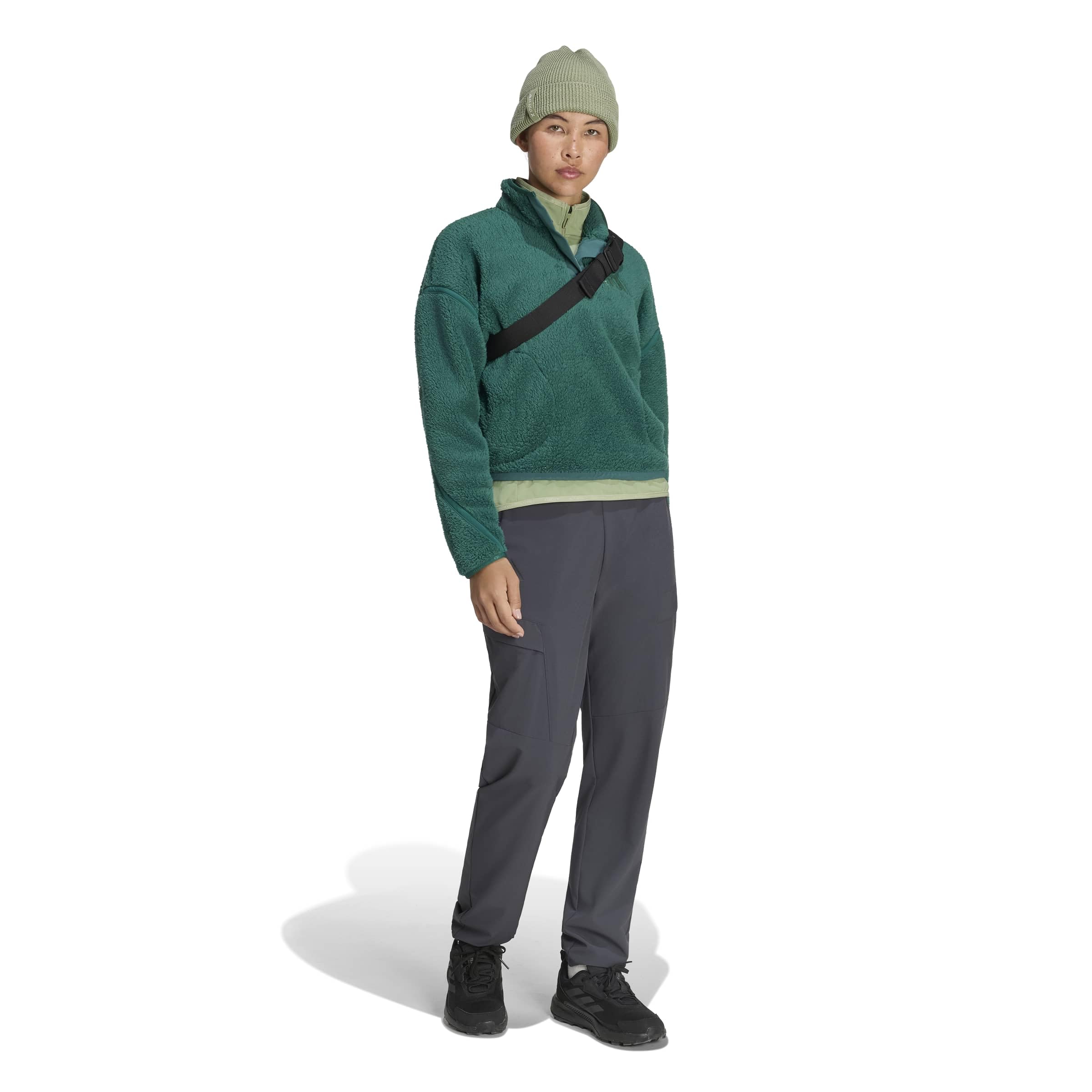 adidas Damen Terrex Multi High Pile Fleece Pullover Kapuzenpullover (1er Pack)