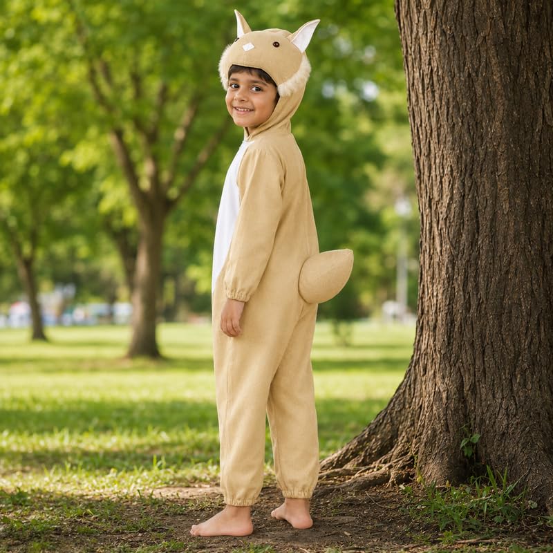 Image of Animal Costume for Kids | Plush Fancy Dress Costume for Boys & Girls |School Fancy Dress, Annual Day, Jungle Theme, Role Play, Halloween & Birthday Party