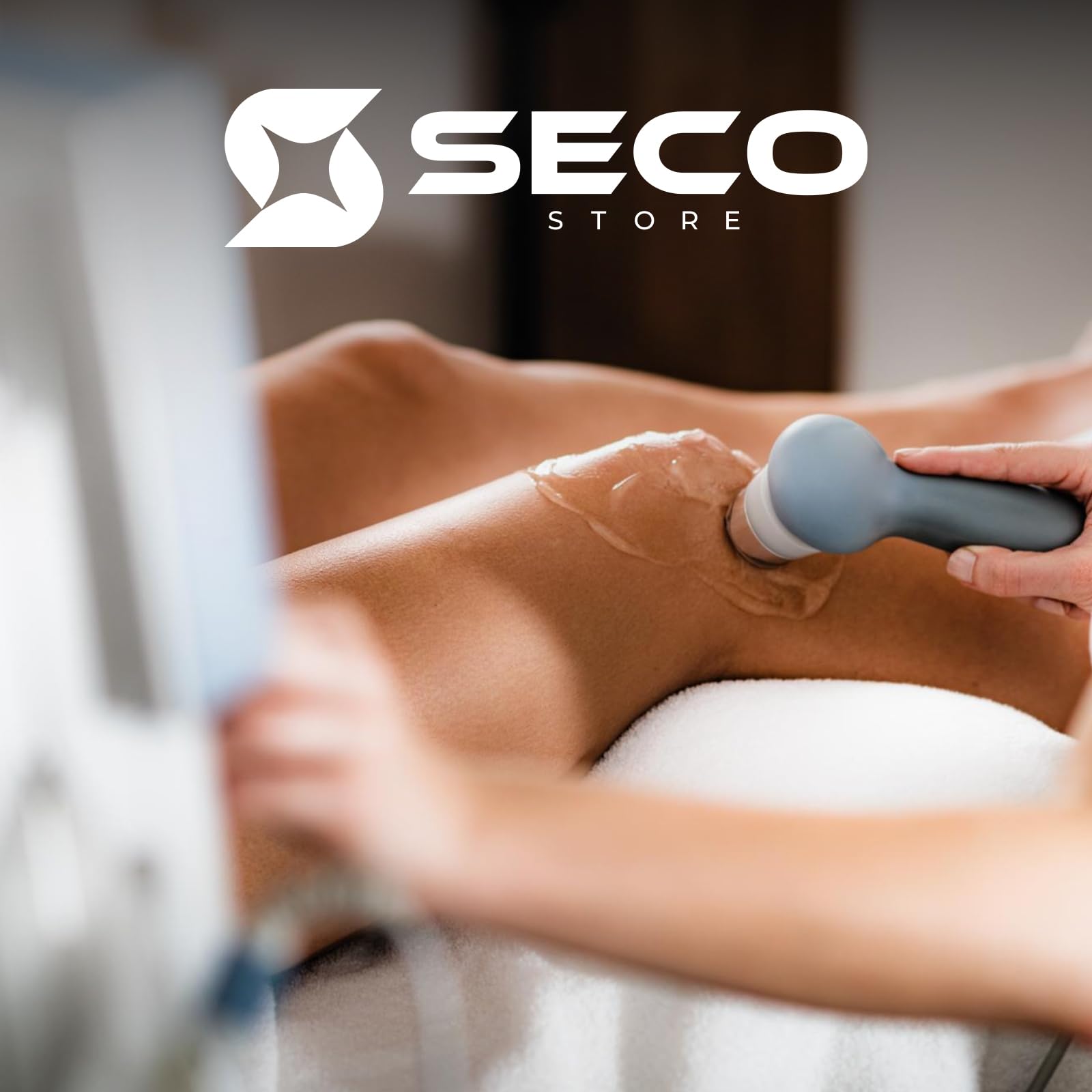 SECOSTORE Gel Conduttore Trasparente, Ultrasuoni Ecografia ECG Luce Pulsata, Ipoallergenico | Confezione 5 litri + Dosatore 250 ml