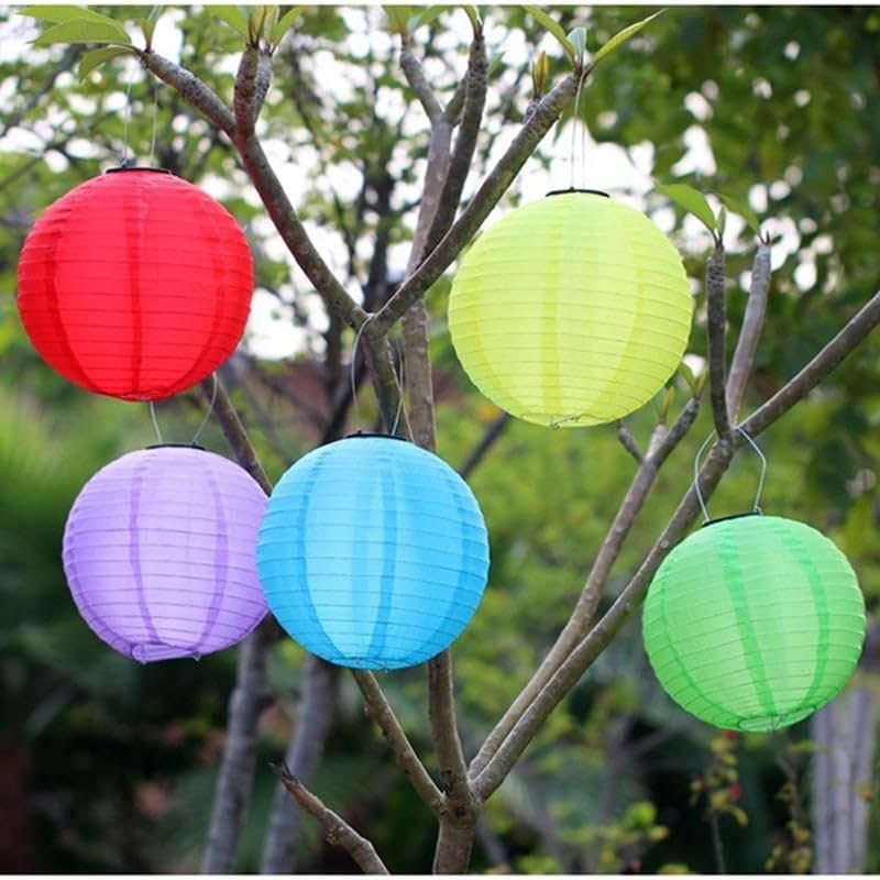 Lampions Paket SOLAR (Solarenergie) - 35 St. Outdoor Nylon lampions