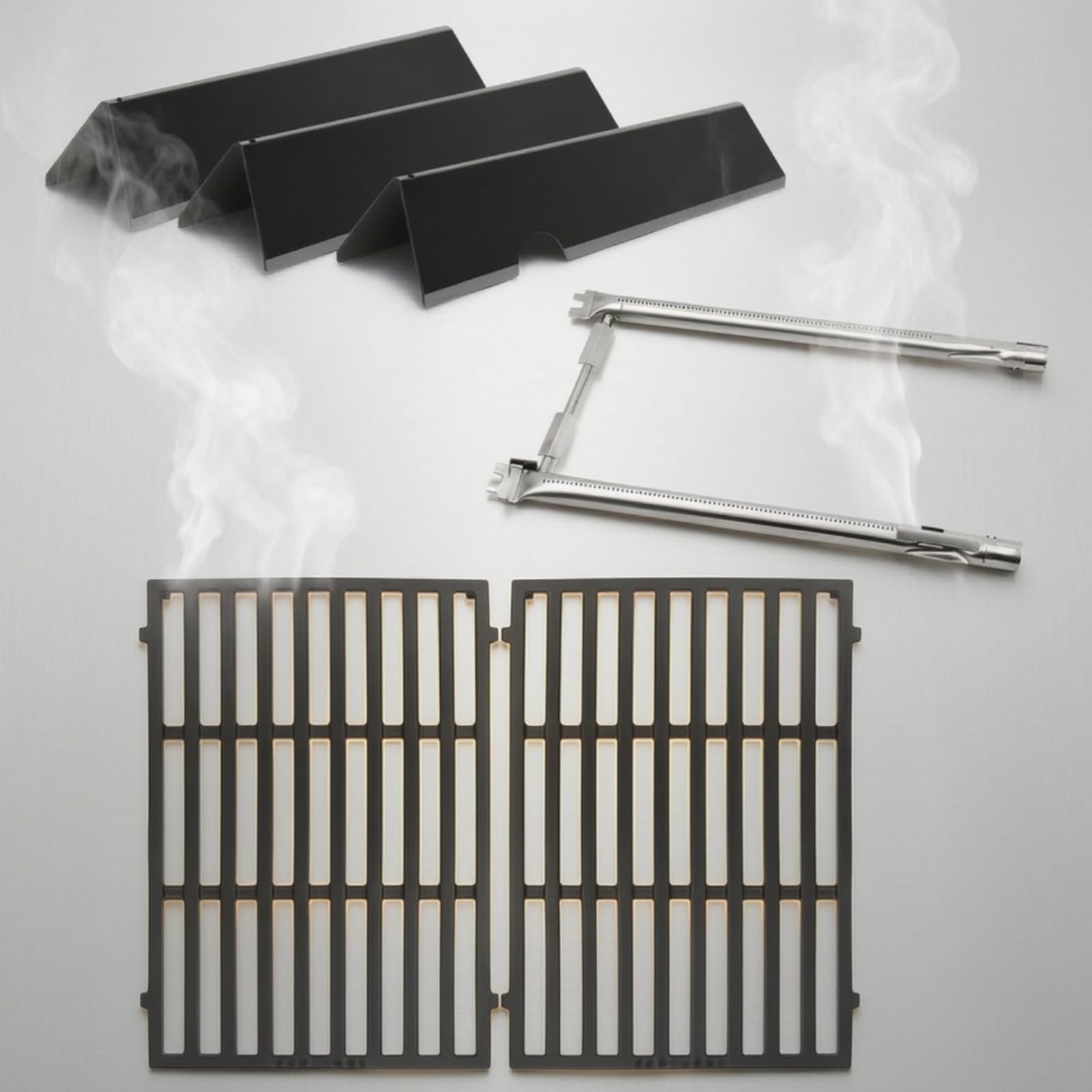 Rejillas Parrilla Resistente Al Óxido Placas Placa Térmica con Rejillas Cocción Construcción Sólida Protector Térmico para Cocineros Al Libre