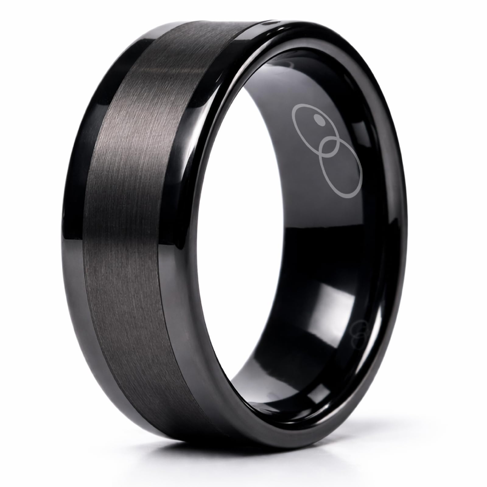 Ink & Pearls Tungsten Ring
