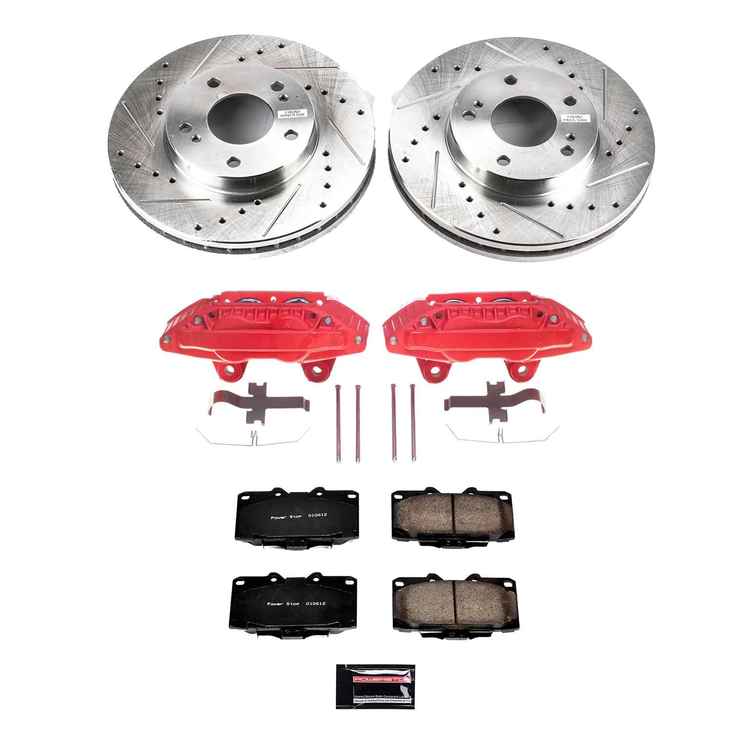 Power Stop KC3100, Z23 Front Brake Caliper Kit- Rotors