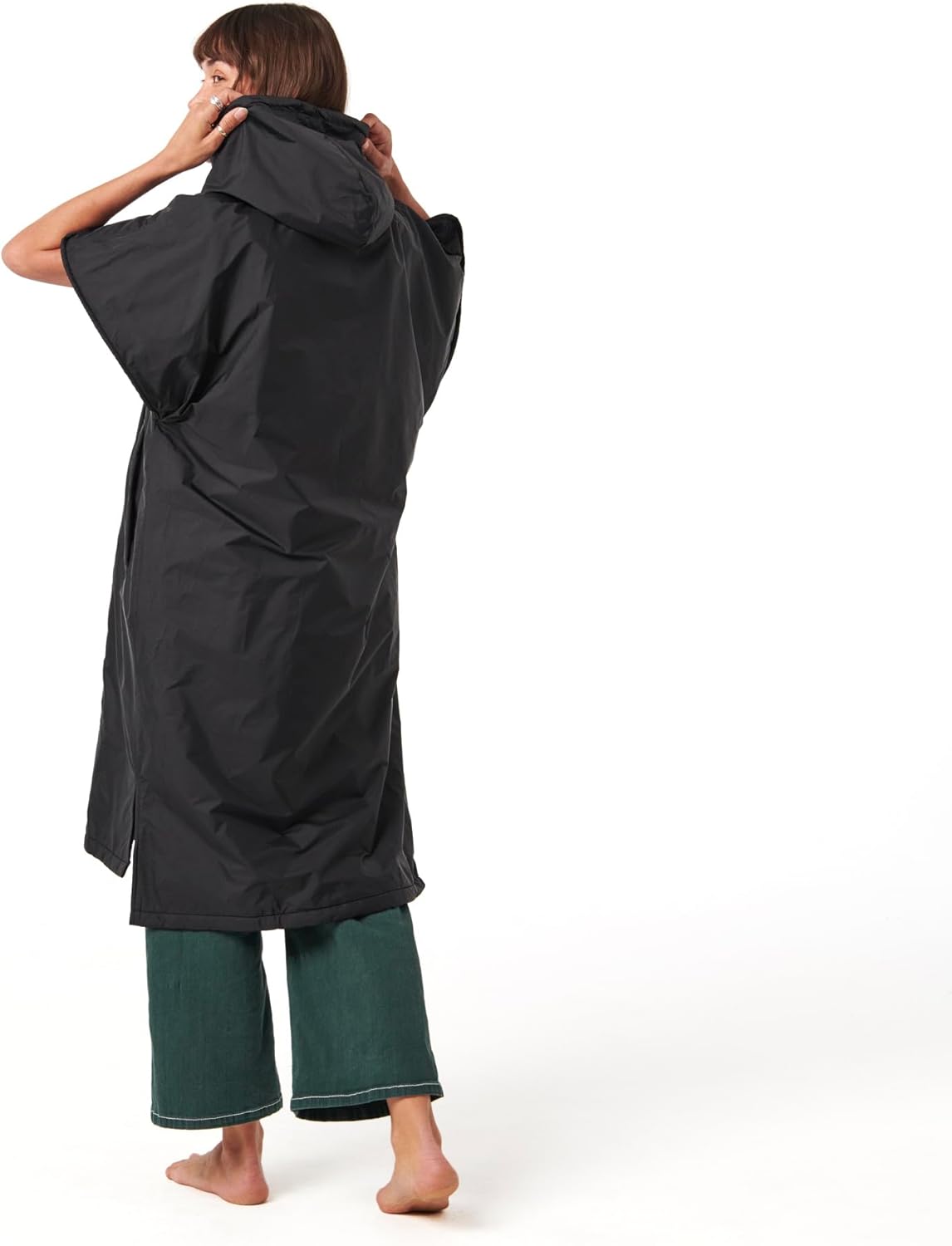 Slowtide Waterproof Rain Poncho, Ideal for Dewy Mornings, Rainy Days, and Snow Fall