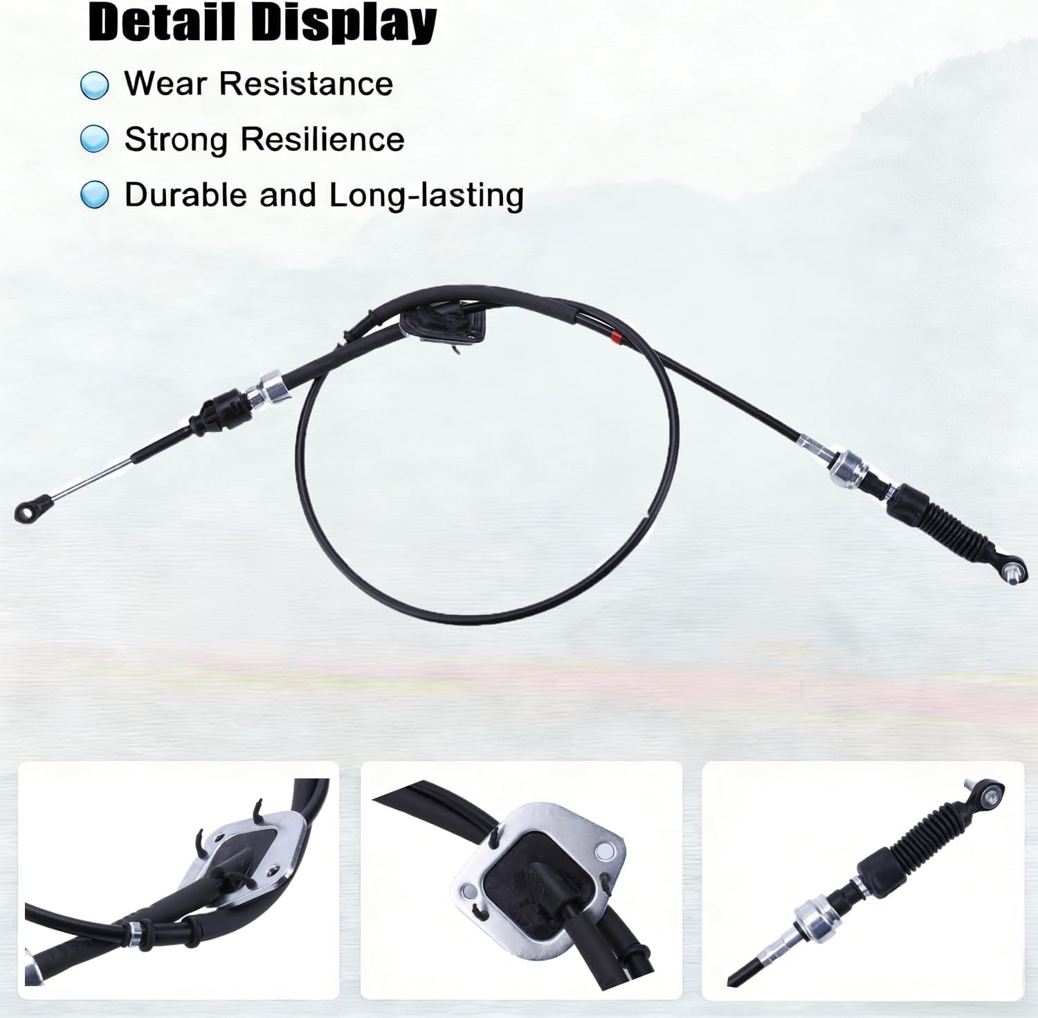 33822-33080 Transmission Gear Shift Cable Replacement for Toyota Camry 2002 2003 2004 2005 2006,Directly Replace OE# 33820-33200 33822-33080