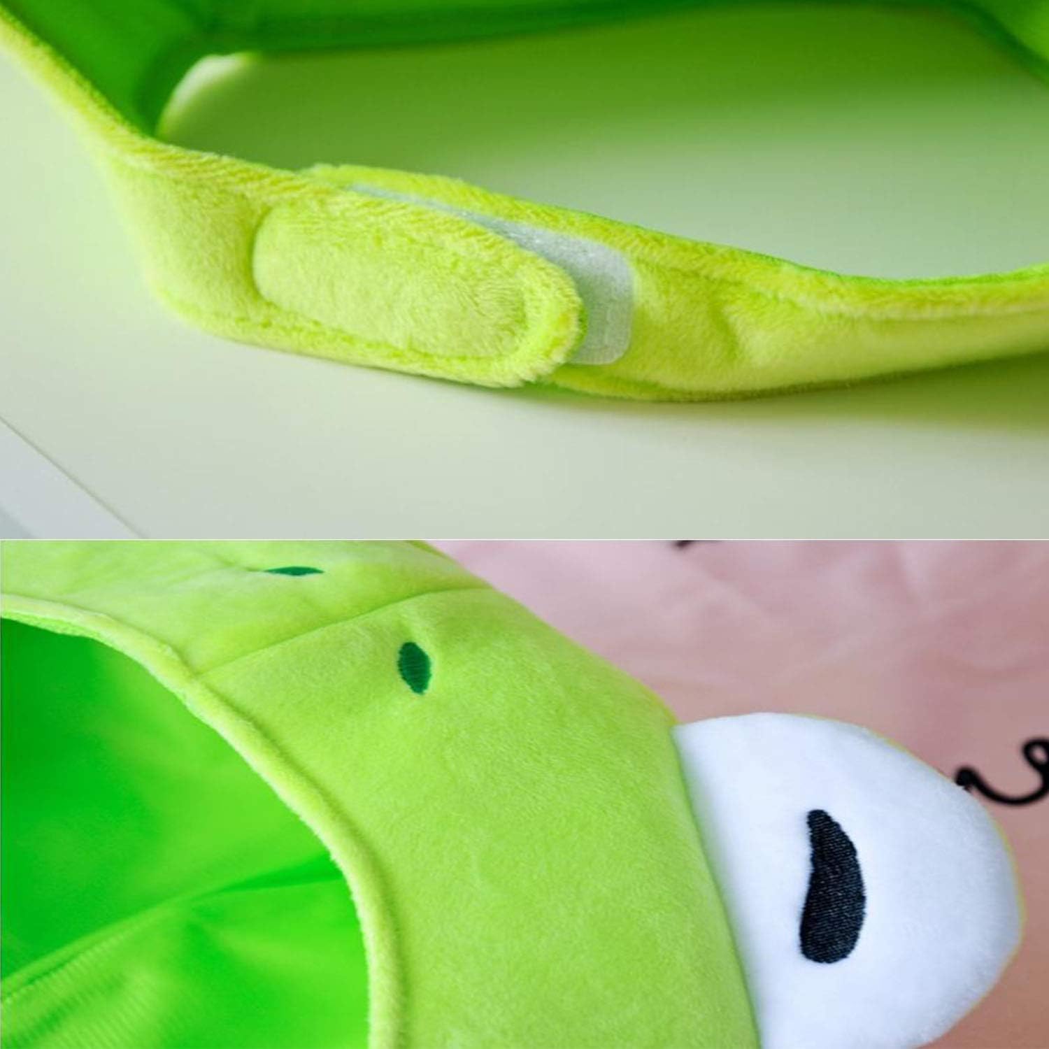 Frog Shaped Plush Hat - Green Anime Novelty Headwear for Funny Party & Selfie