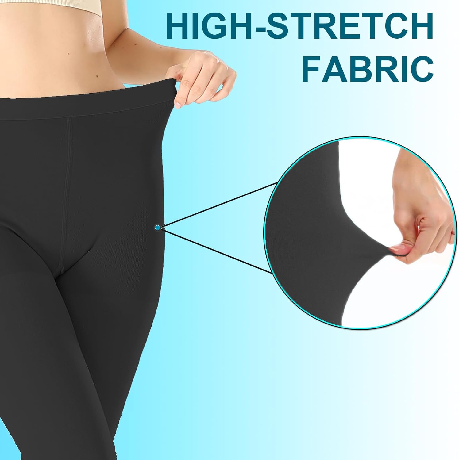 Medical Compression Pantyhose For Women & Men,20-30 mmHg Medical Grade Support Hose Tights For DVT,Pregnancy,Varicose Veins,Relief Shin Splints,Edema,Swelling - Image 5