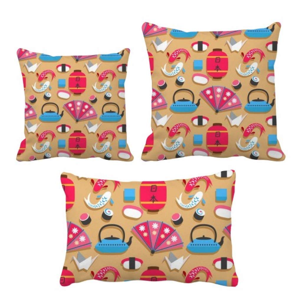 Coussin grue japonaise DIYthinker motif répété pour canapé et lit