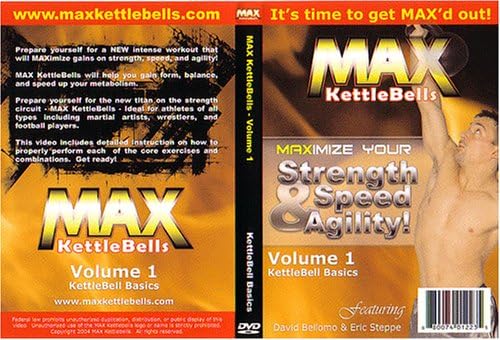 Max Kettlebells Basics DVD Volume 1"maximize Your Strength Speed & Agility" Kettle Bell - dvd NOT vhs