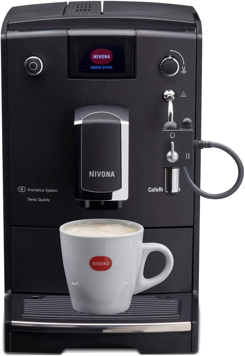 Nivona automatic espresso coffee machine with an adjustable grinder, milk frother, maker for brewing espresso, cappuccino, latte CafeRomatica 660