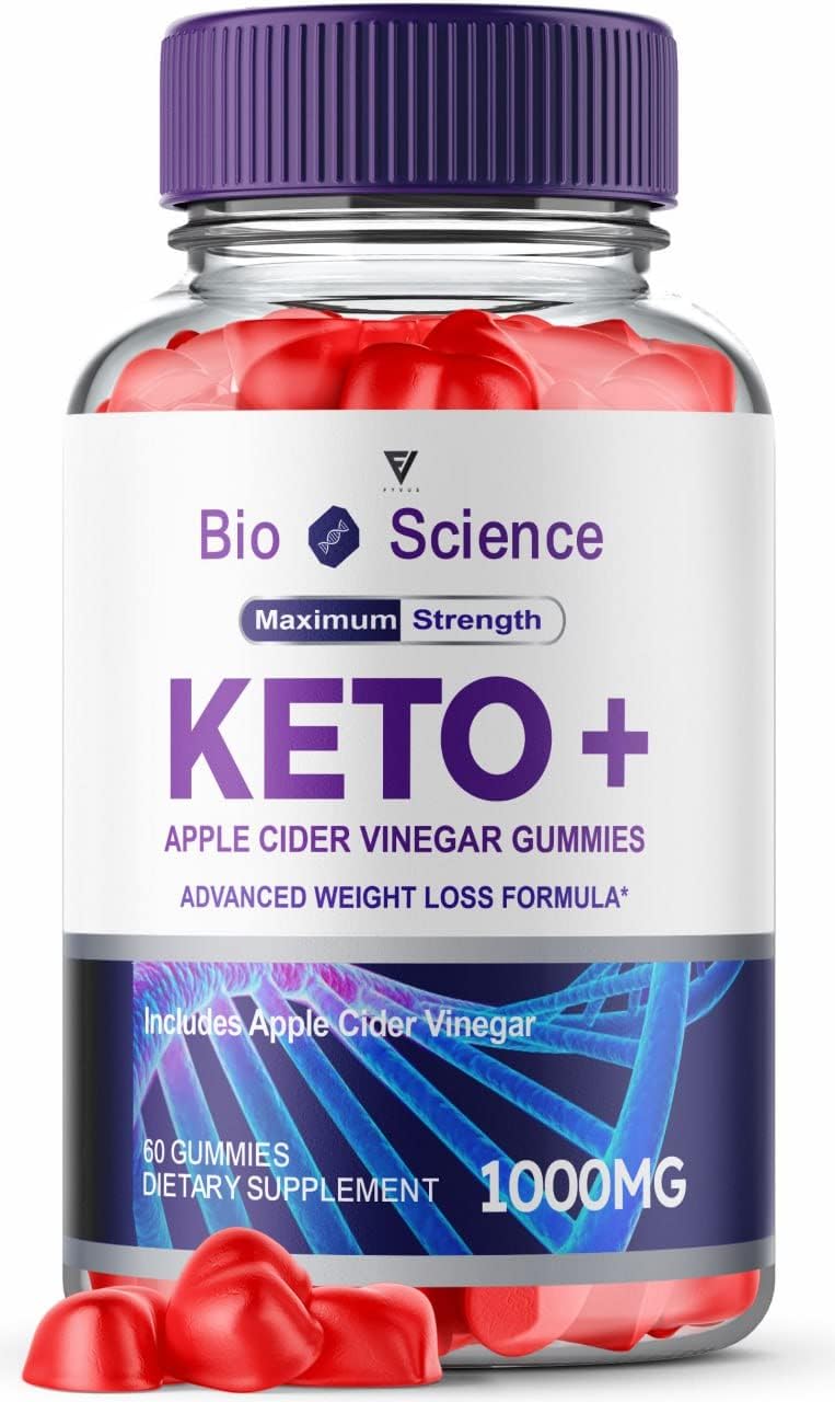 BioScience Keto ACV Gummies Bioscience Keto Gummies for Weight Loss Shark Plus Tank Oprah Winfrey - Bio Science Keto Apple Cider Vinegar Gummies Supplement 1000MG Folate Beet Root Juice (60 Gummies)