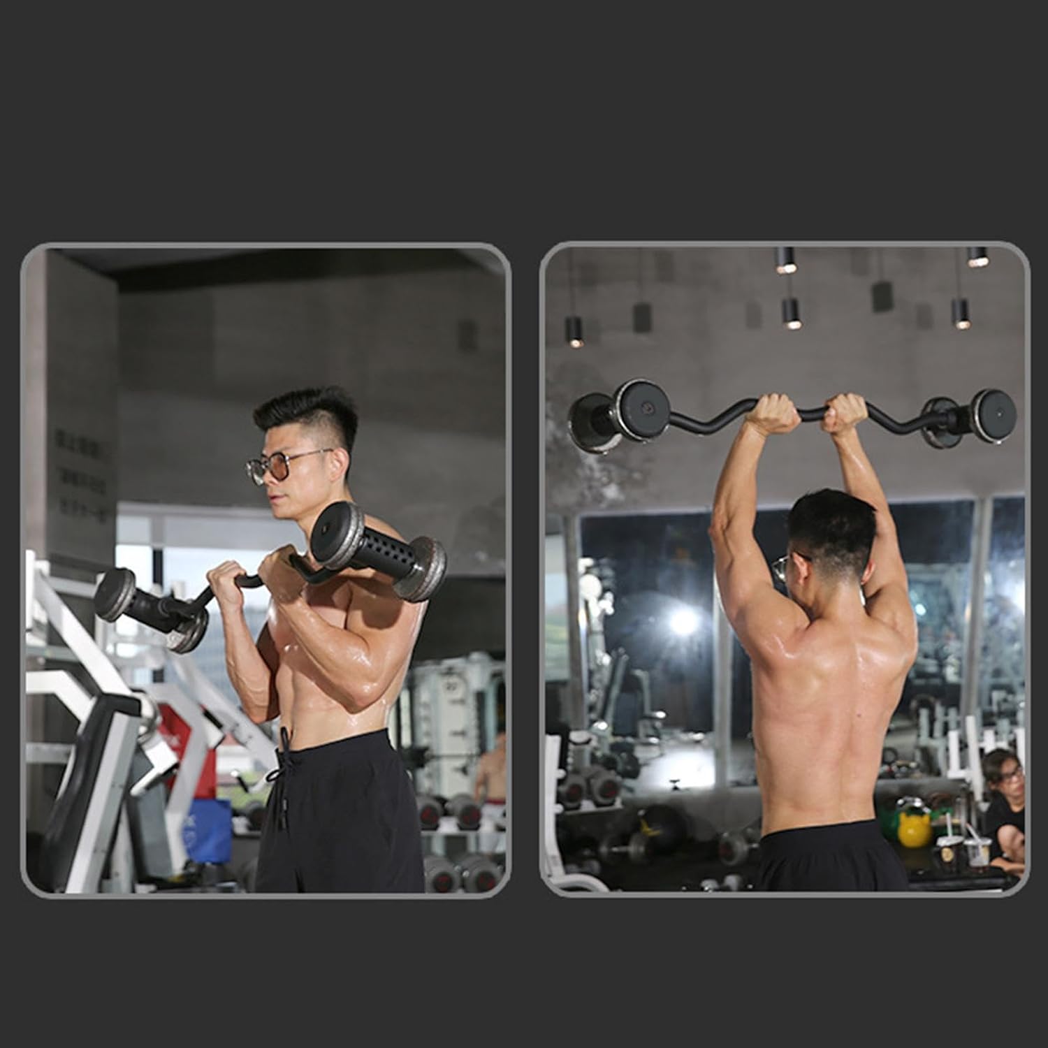 ｋｏｗａｋｕ ウェイトリフティングバー 多目的カールバーベルバー ウェイトリフティングホームジム用