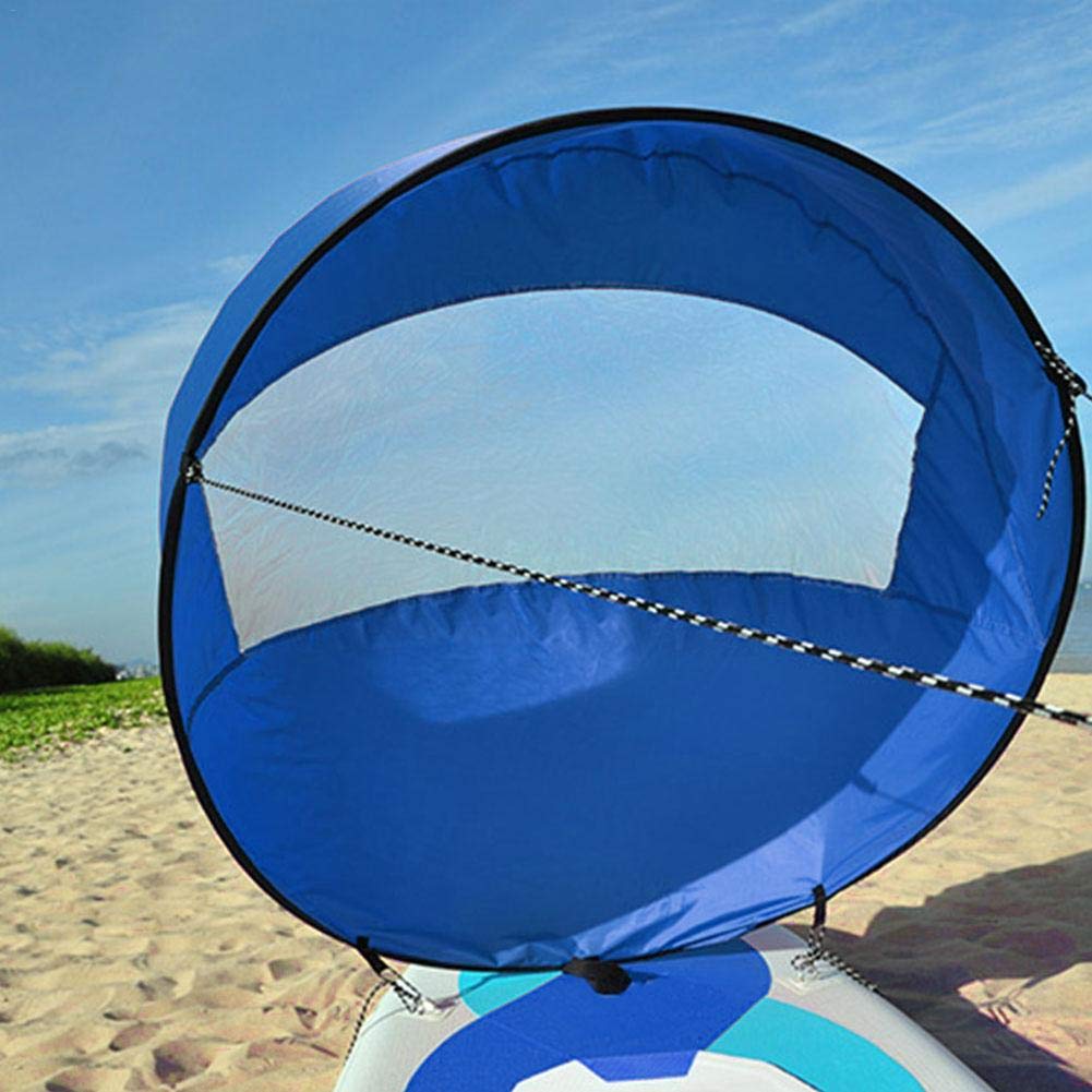 Vela da Vento, Vela Pieghevole da sottovento per Kayak, tavola da Paddle Tavola da Surf Portatile Ultraleggera da 42 Pollici per Barche gonfiabili Kayak per Canoa