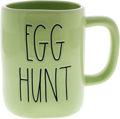Rae Dunn by Magenta EGG HUNT Green LL - Taza de café