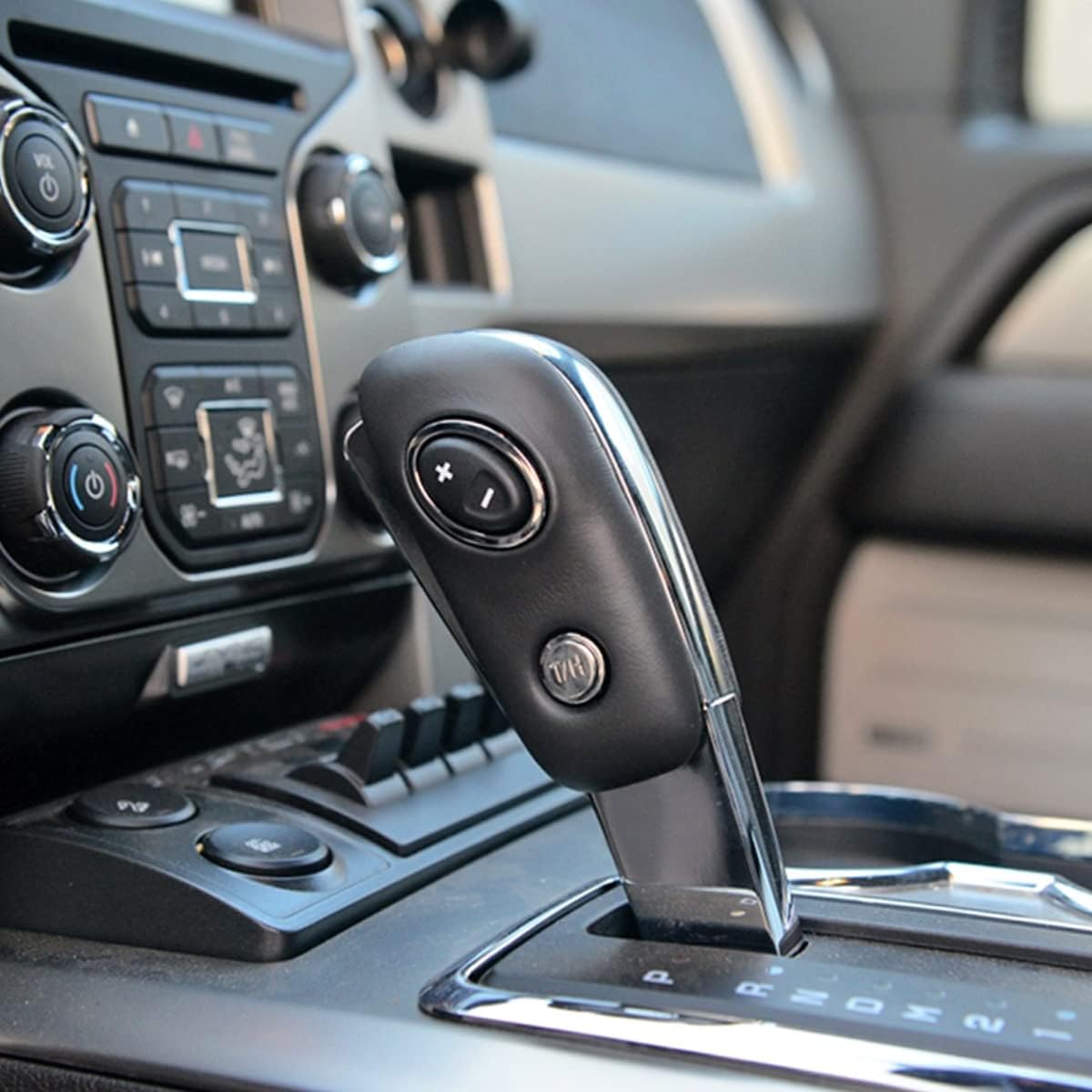 Fit for Ford F-150 Raptor 2009-2014 Real Carbon Fiber Car Gear Shift Knob Head Cover Trim Car Interior Accessories