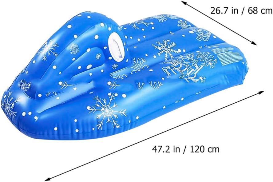 LIOOBO スノーチューブ インフレータブル 雪遊び そり 雪すべり 子供用 浮き輪 スノーボード ハンドル付き スキーに適用