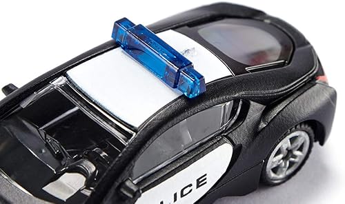 Miniatura 5 de Siku 1533, BMW i8 US Police Car, Metal/Plástico, Negro/Blanco, Versátil, Vehículo de Juguete para Niños