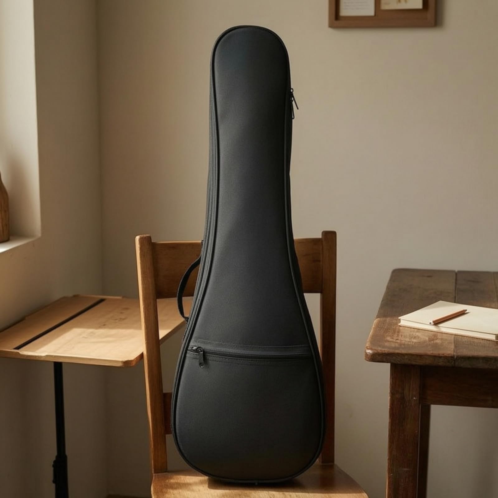 Gitarrentasche mit Rucksackgurten strapazierfähig Gitarrentasche mit Tragegriff wasserabweisend Ukulelentasche für Anfänger, Schüler, Proben