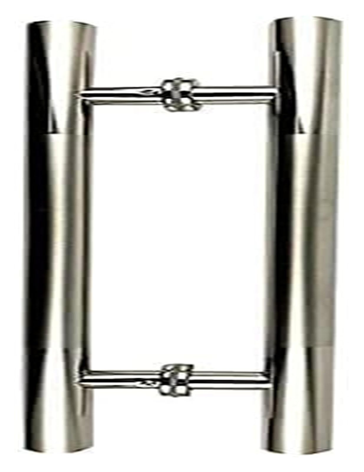 Poignée de porte épaisse en acier 304 brossé pour porte en verre de style moderne