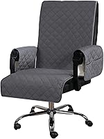 Vista 10 de H.VERSAILTEX Protector para Silla de Oficina Resistente al Agua – Funda Universal de Respaldo Alto con Hebillas Antideslizantes, Se Ajusta a Sillas