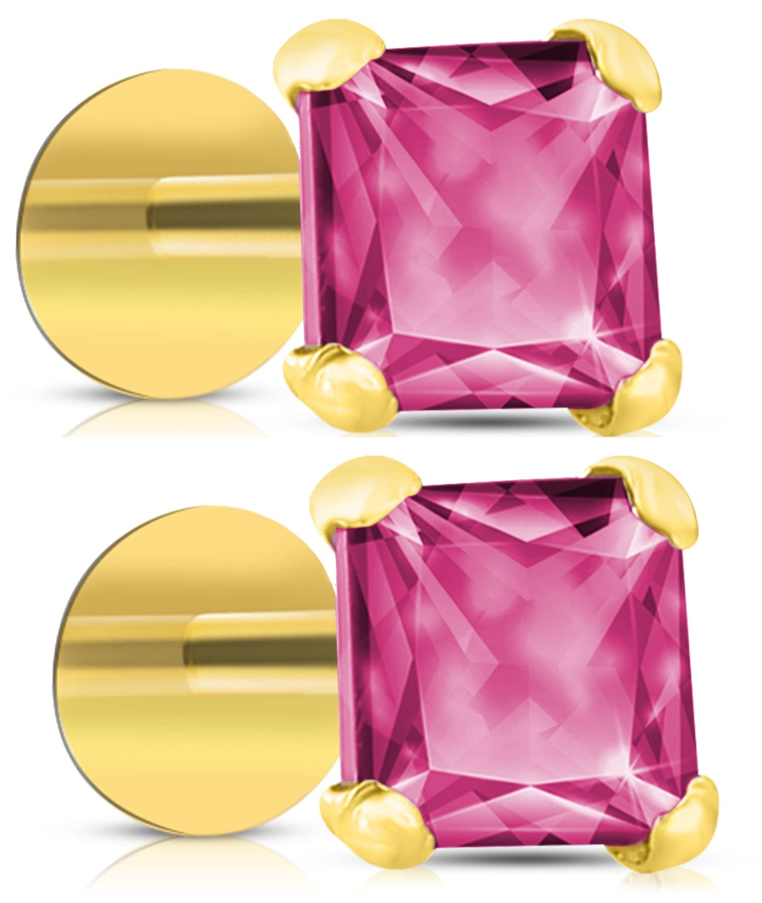 See full amazon price history chart for MAJI by GEHLOT Combo Square Shape Diamond | Pure Gold | Piercing Pair Nose Pins Studs/Earring For Women And Girl (Dark Pink) MAJI by GEHLOT Combo Square Shape Diamond | Pure Gold | Piercing Pair Nose Pins Studs/Earring For Women And Girl (Dark Pink) (B0BMQNZBPD) Amazon Price History, Amazon Price Tracker