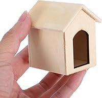 Vista 4 de EXCEART Casa de muñecas para perros 1/12, casa de muñecas para perros, casa de muñecas en miniatura, accesorios de decoración de jardín