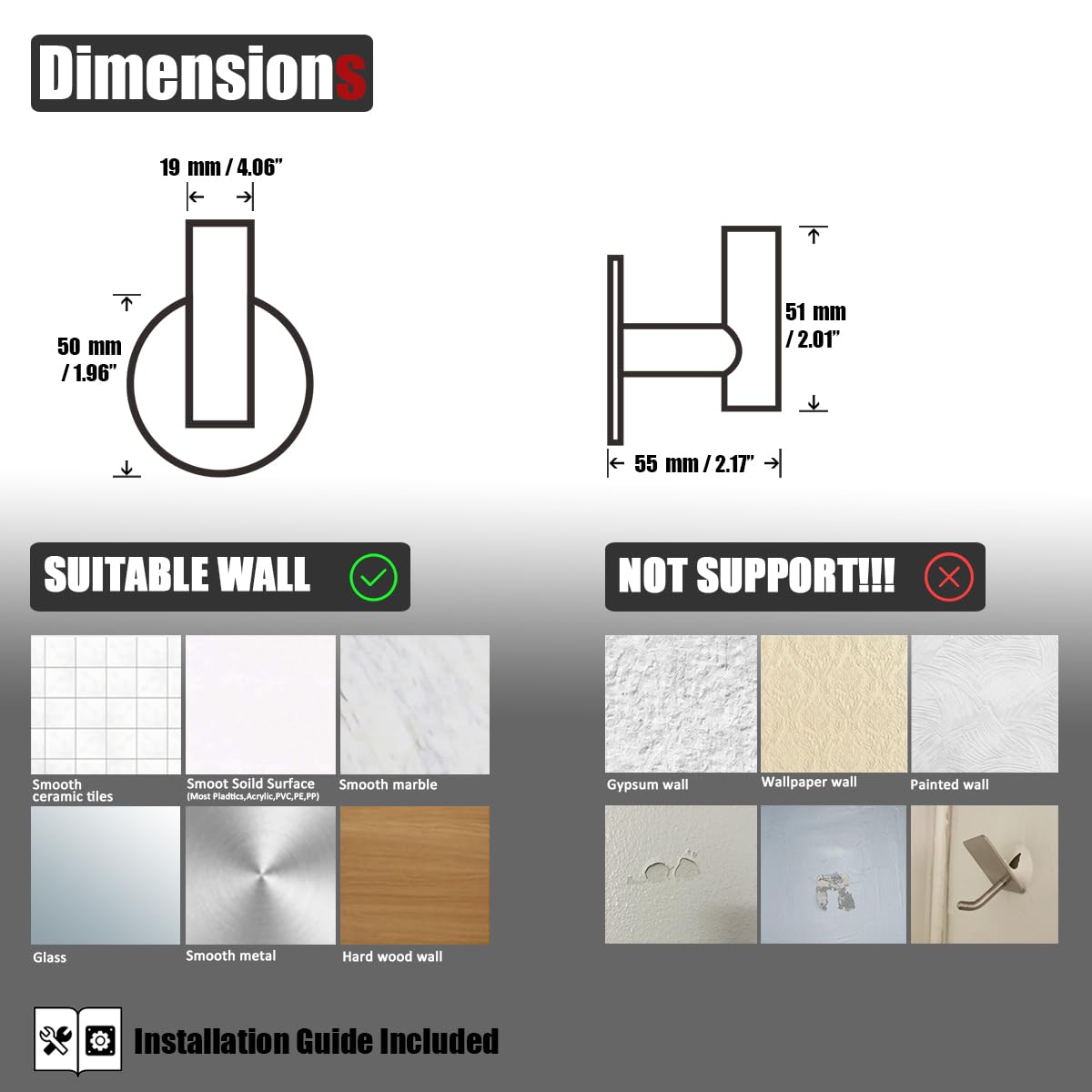 JQK ATH110-ORB-P4 - Ganchos Autoadhesivos para Colgar Toallas, Colgadores Adhesivos Resistentes para Pared, sin Taladro, para Baño, Cocina, Garaje, Paquete de 4, Acero Inoxidable 304, Bronce Aceitado