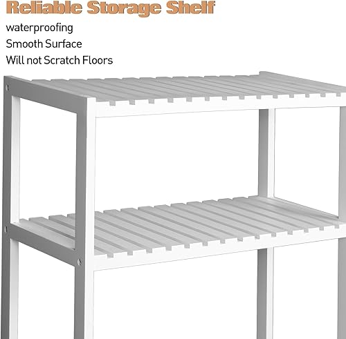 Miniatura 8 de Soporte para plantas de interior, soporte de madera para plantas, soporte de estante de madera, estante de 3 niveles para plantas, escalera, estante
