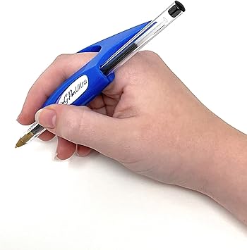 RinG-Pen Ultra Universal Grip Support for Writing, Art Tools, and Daily Living Activities, Medium Blue, Royal Blue