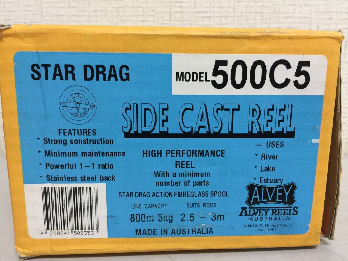 Amazon.co.jp: ALVEY STAR DRAG SIDE CAST REEL 500C5 太鼓リール