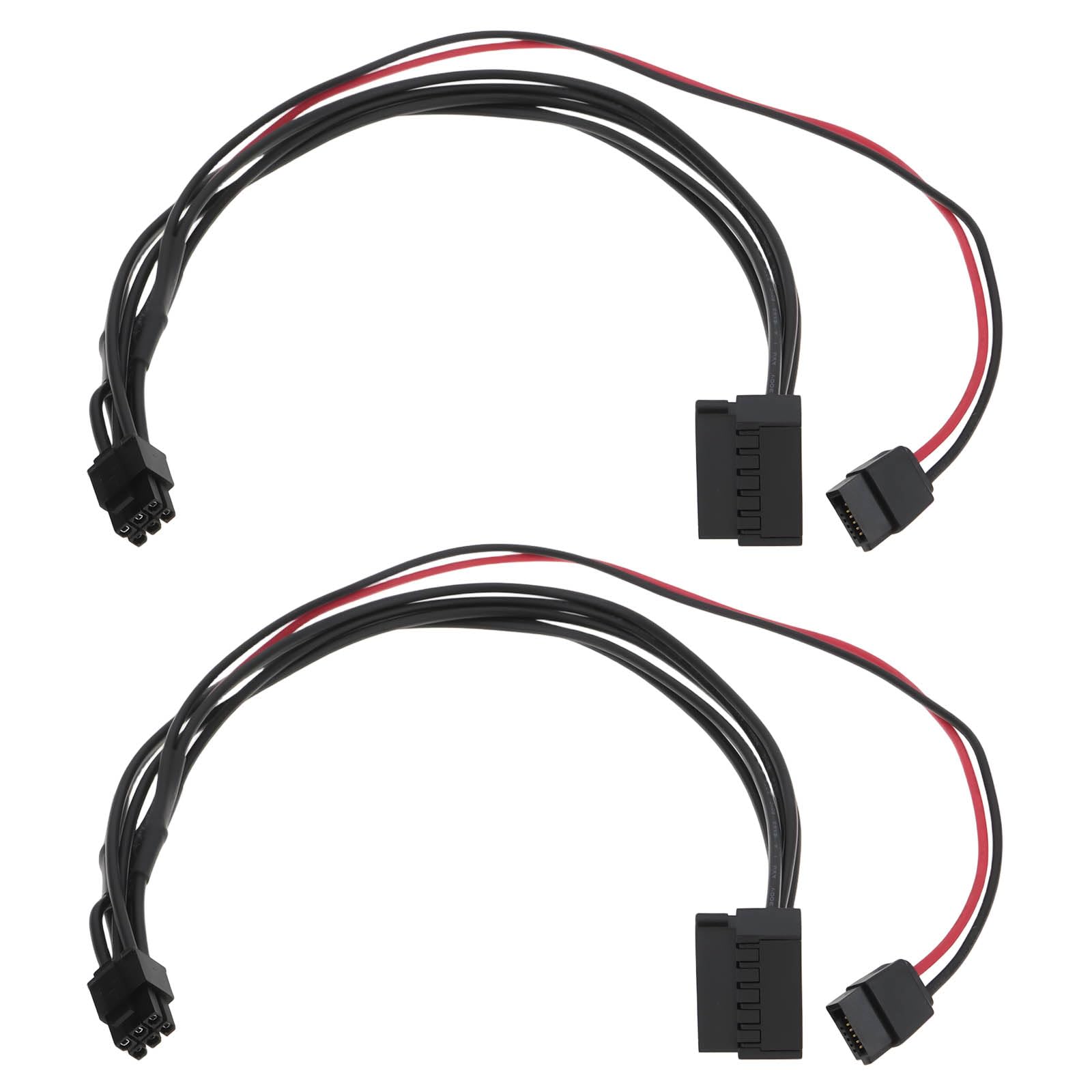 Briny River 2pcs 6Pin Desktop SATA Power Cable 5TK4F 05TK4F Compatible with Dell Inspiron 3670 34cm+30cm