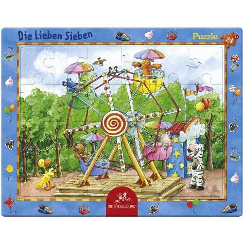 Preisvergleich Produktbild Coppenrath 21381 - Puzzle Die Lieben Sieben - Auf dem Jahrmarkt, 24 teilig