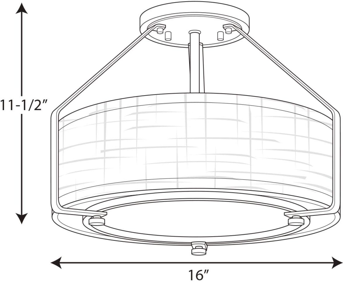 Amazing 🔥 Progress Lighting P3604-09 Ratio Pendants, Nickel