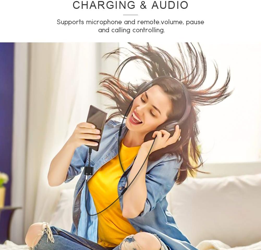 Special OWIKAR 2-in-1 Type C to 3.5mm Headphone Jack Adapter/Connector Charger, Earphone Aux Audio & Charge Adapter for Motorola, Letv 2 Pro, 3 Pro, Max 2, Huawei, Xiaomi & More USB C Devices