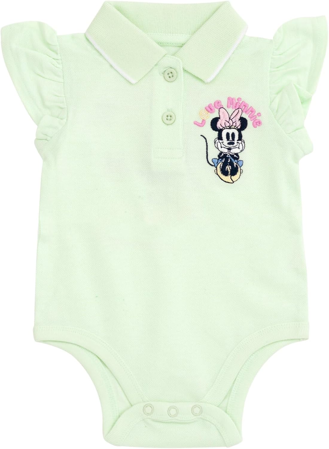 Disney Baby Girls Bodysuit and Chambray Pleated Skirt Outfit Set Newborn to Infant Sizes (Newborn - 24 Months) - Image 3