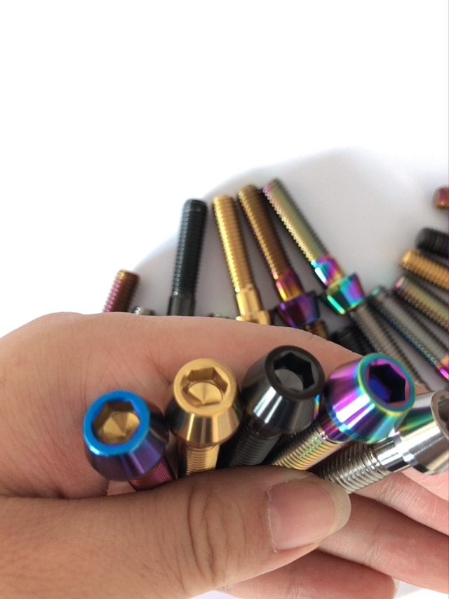 Bulloni In Titanio Per Bici - Viti M6x1.0x25mm Per Attacco Manubrio, Testa Conica, 5 Pezzi - Foto 10