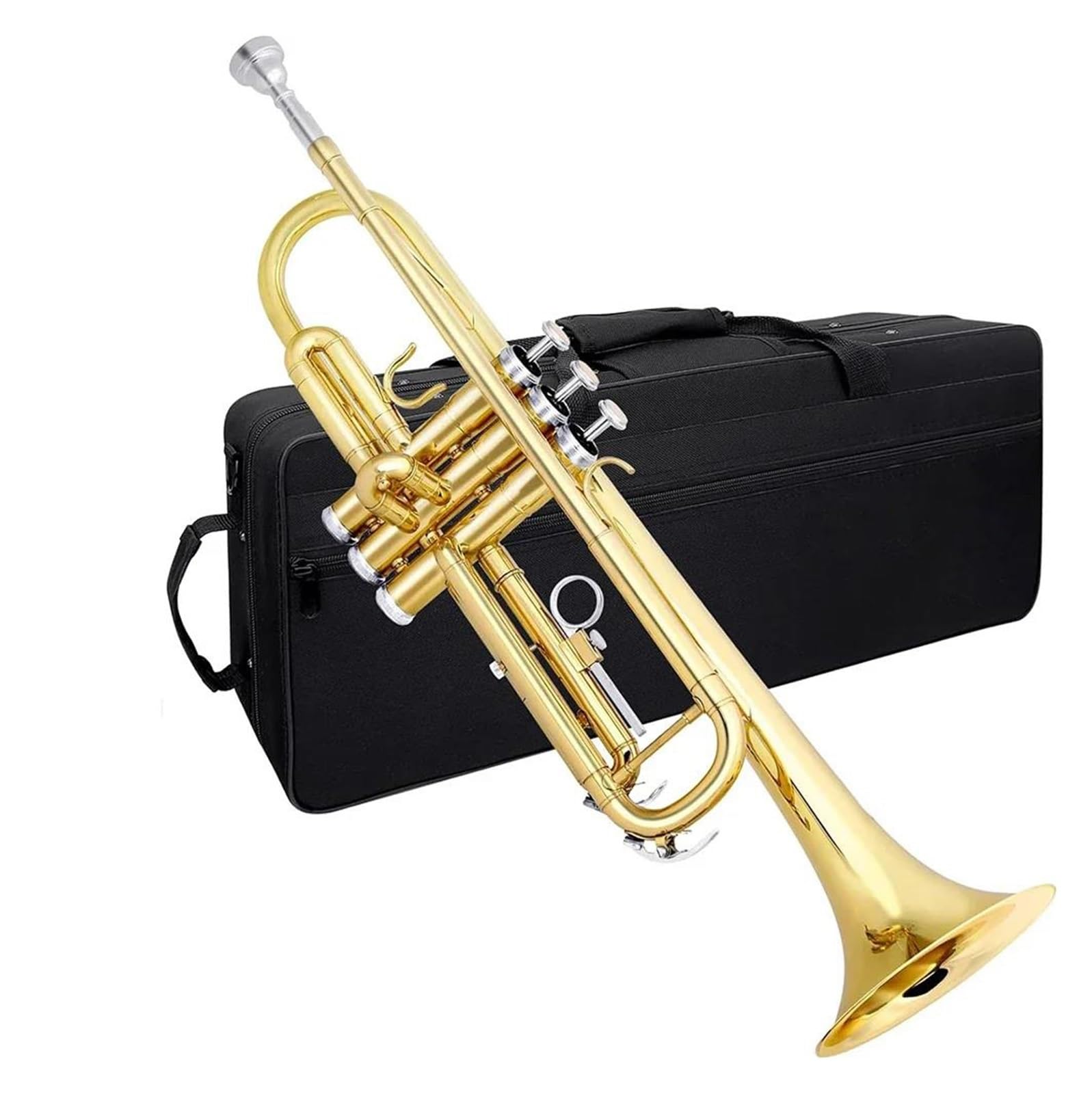 Bb Trompete Blechblasinstrument Standard Set Geeignet Für Erwachsene Profi Mit Box 7C Mundstück