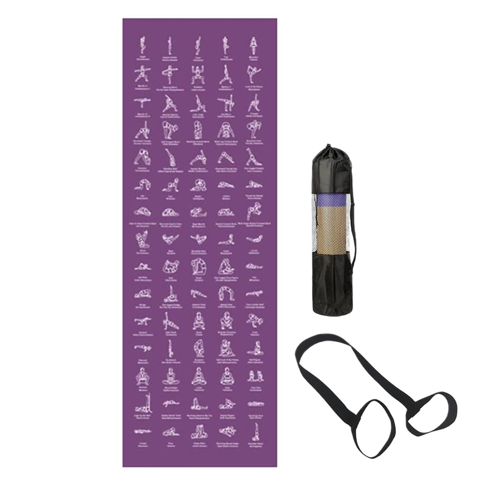 Tappetino Yoga Antiscivolo Morbido con Custodia | Tappetino Da Allenamento Attrezzatura Sportiva Per Palestra Casa Playground Fitness Viaggio Allenamento Equilibrio Ginocchia