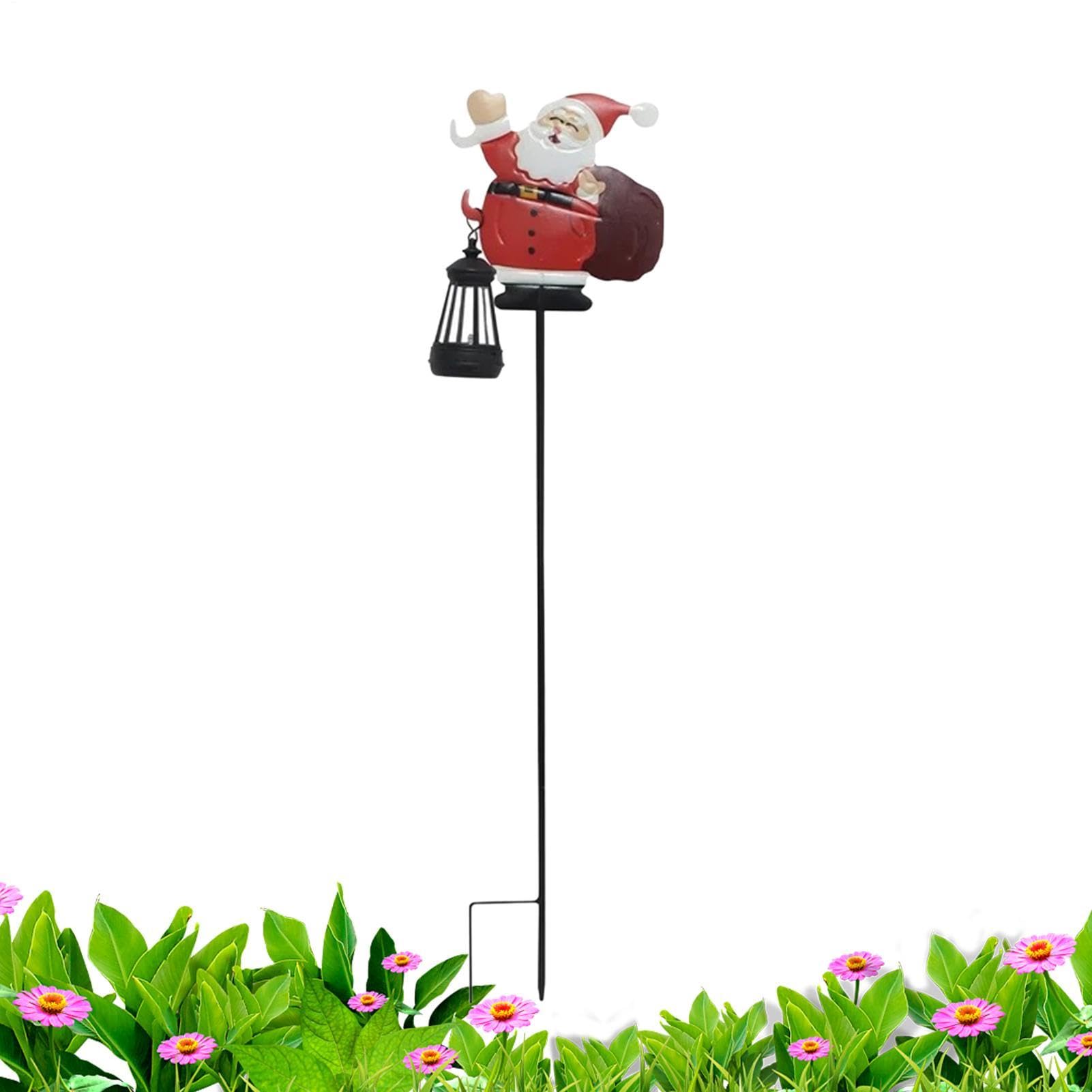 Solar Christmas Lights Outdoor Waterproof Christmas Stake Lamp