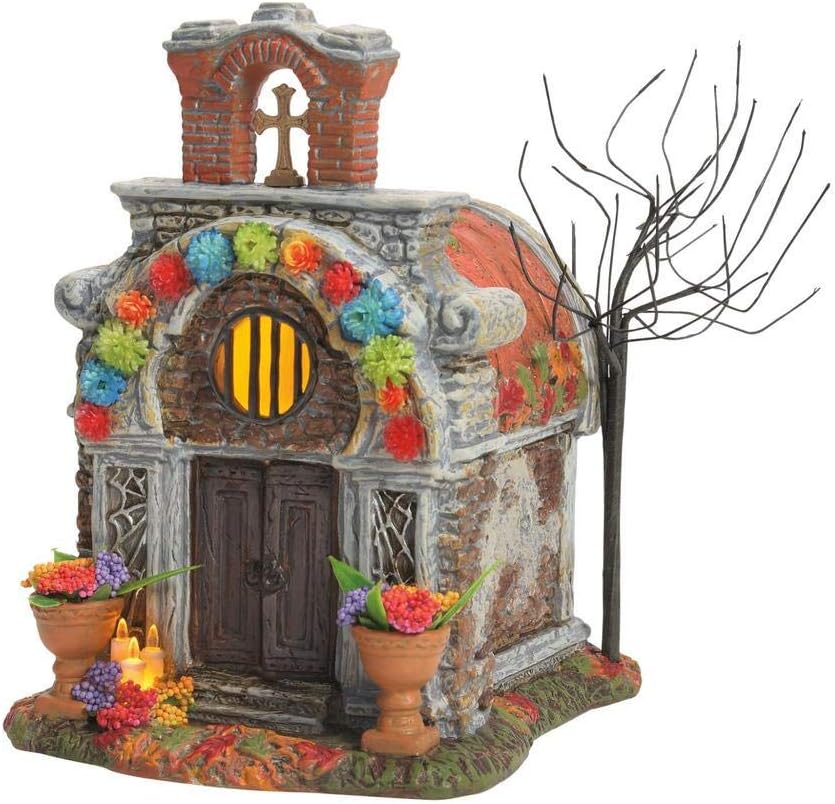 Unveiling the Magic: Department 56 Snow Village Halloween Day of The Dead Crypt Review