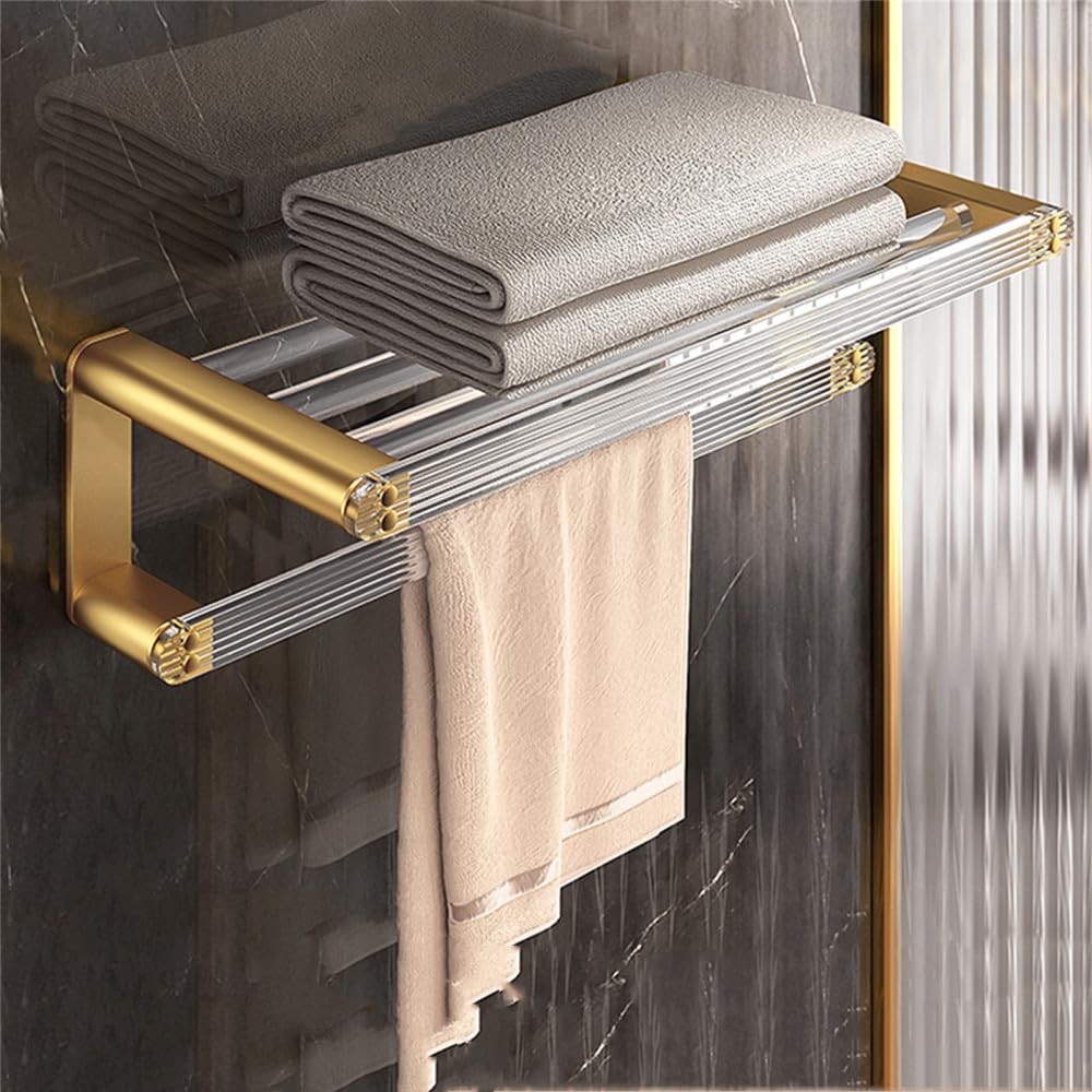Porte-serviettes en aluminium et acrylique : l'élégance durable pour votre salle de bain