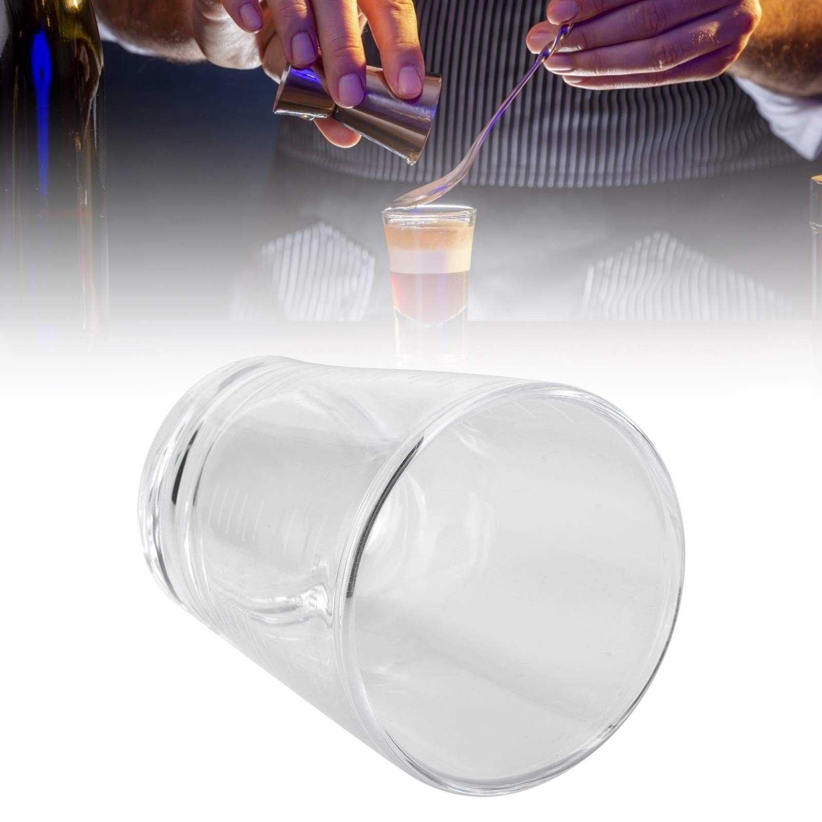Pichet doseur en verre, bécherstasses à mesurer, tasse à mesurer en verre verre à boire en borosilicate transparent, tasse à boisson for la maison, le bureau, le restaurant, le café, le magasin de des