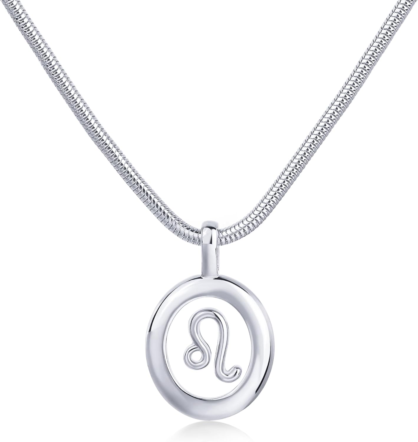 PAVOI 14K Gold Plated Unique Floating Astrology Pendant Necklace for Women - Horoscope Charm Necklace - Dainty Zodiac Gifts