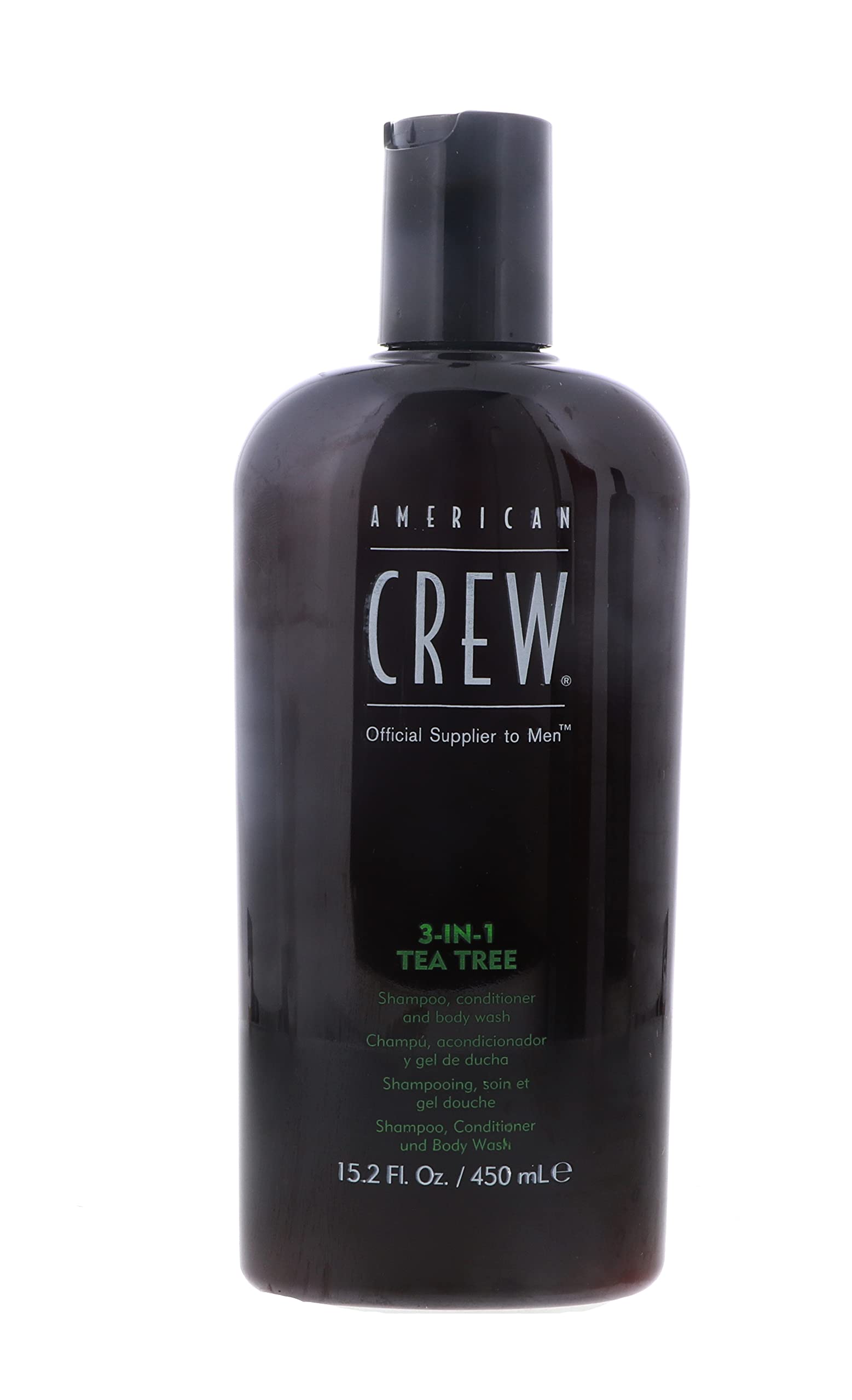 American Crew 3-in-1 Tea Tree Shampoo, Conditioner, and Body Wash 15.2 Ounces by AMERICAN CREW