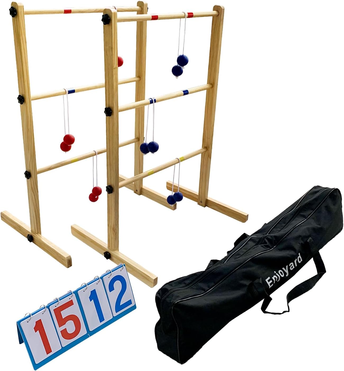 Enjoyard Ladder Ball Set with 2 Ladders 6 Bolas and