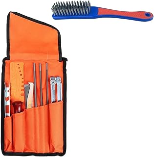 Tovmekdjn Chainsaw Sharpening Kit 10 Pieces Saw Chains Files Set Universal Chainsaw File Set File Kit for Sharpening Saw Chains