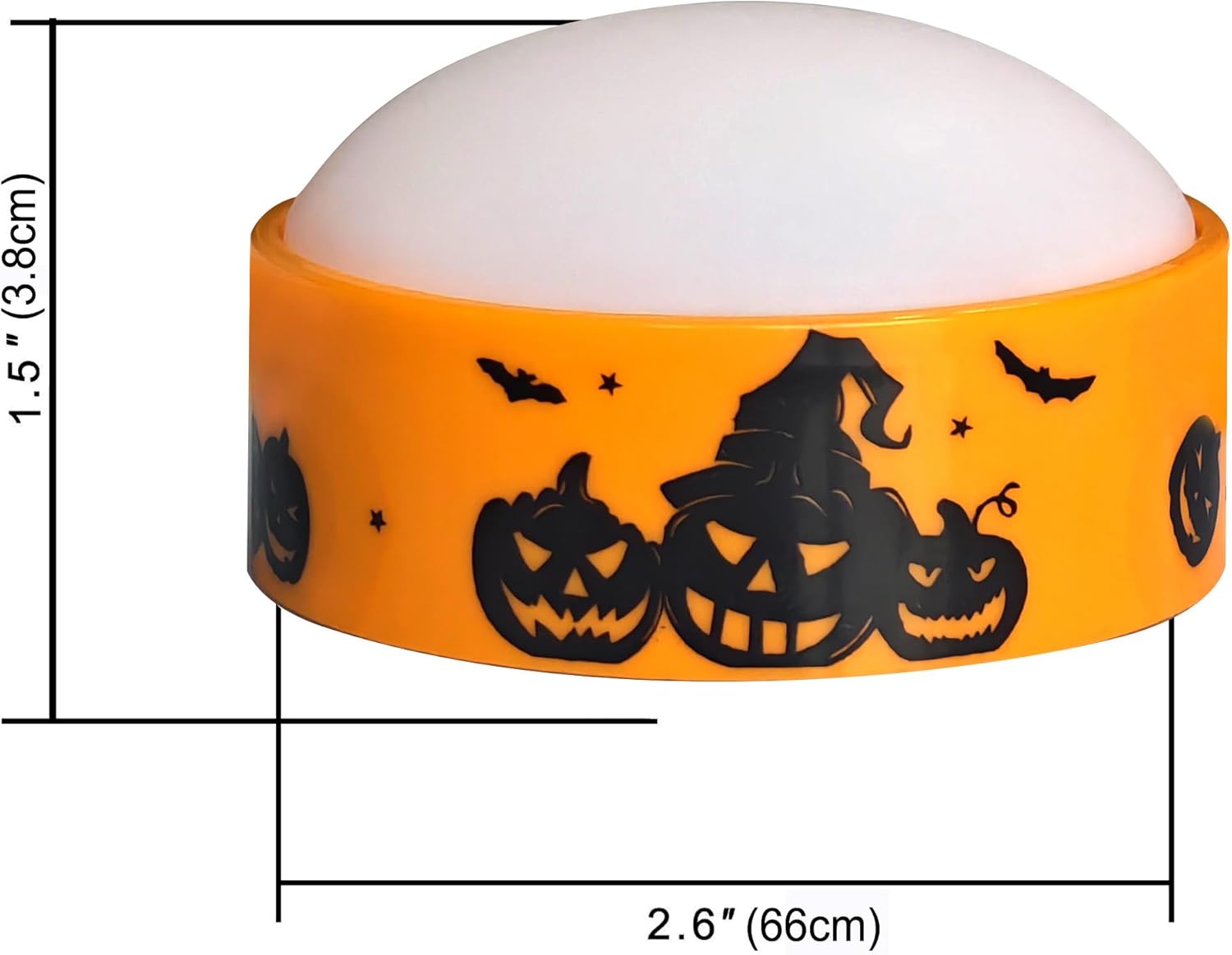 CANDLE CHOICE Halloween LED Pumpkin Lights with Remote Timer Bright Flickering Battery Operated Jack-O-Lantern Electric Flameless Candles with Decals Halloween Decorations Holiday Decor 4 Pack Orange