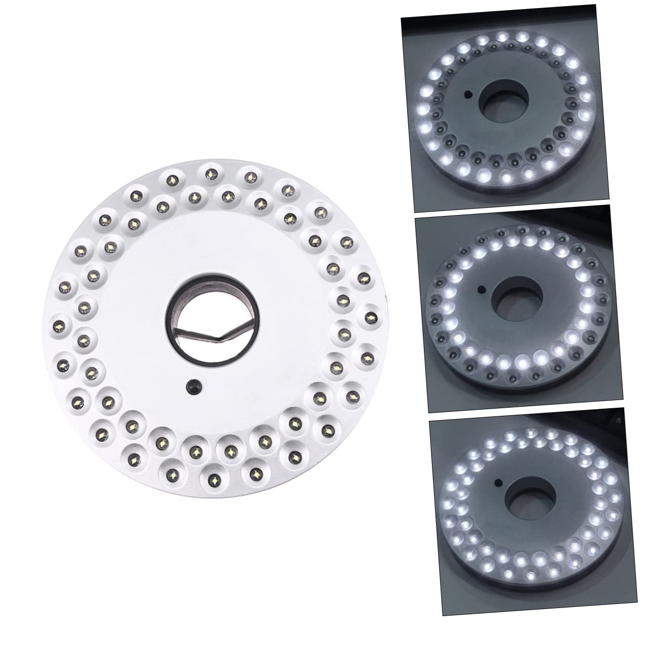 ARTIBETTER Camping Lamp Patio Umbrella Light Solar Powered Tent Light Round Discs for Camping Hiking